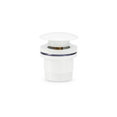 Brasshards White Universal Pop Up Dome Basin Waste Plumbing
