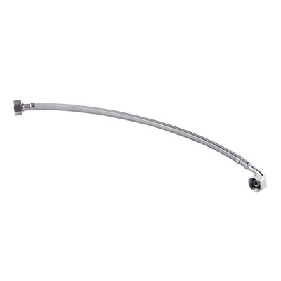 Kinetic 300mm Stainless Steel Flexible Braided Hose Bent Elbow Water Connector