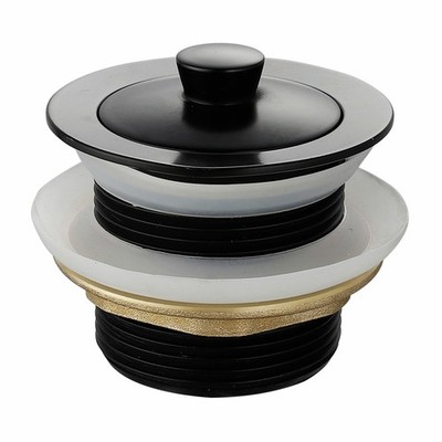 Kinetic 40mm Black Matte Brass Bath Waste