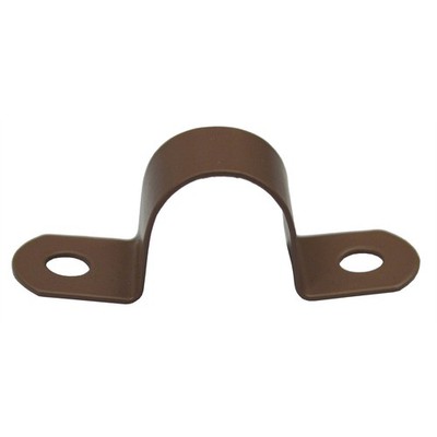 Kinetic 15mm Nylon Coated Copper Pipe Saddle Clips - 10 pieces