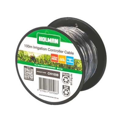 Holman 100m Black Wire Irrigation Cable Car Wiring Adapter