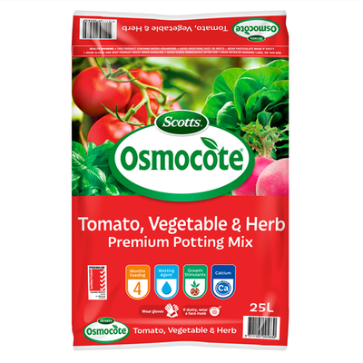 Scotts Osmocote 25L Tomao Vegetable And Herb Premium Potting Mix