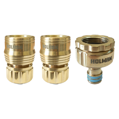 Holman 12mm Brass Hose Connector Set Car Wiring Adapter Replacement Hose