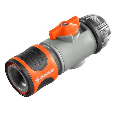GARDENA 13mm Hose Connector With Control Valve Car Wiring Adapter Auto Part