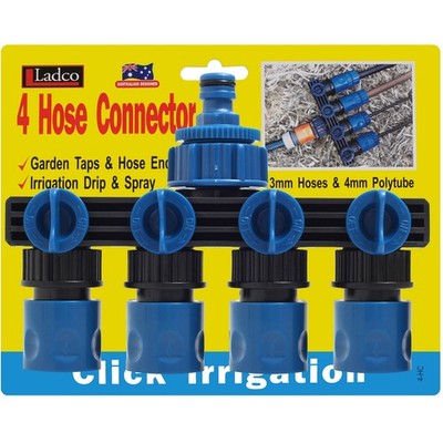 Ladco 4 Outlet Hose Connector Car Wiring Adapter Replacement Hose Auto Part