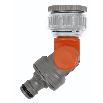 GARDENA 13mm Angled Swivel Tap Connector Car Wiring Adapter