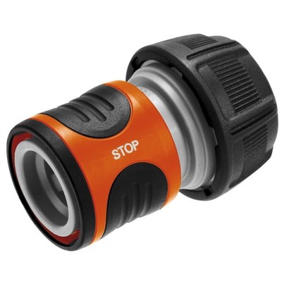 GARDENA 19mm Water Stop Hose Connector With Stop Valve Car Wiring Adapter