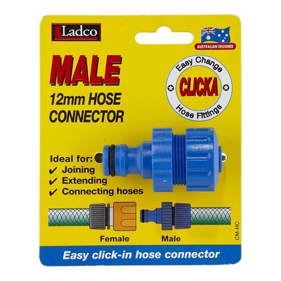 Ladco 12mm Flow Hose Fitting Connector Car Wiring Adapter Replacement Hose