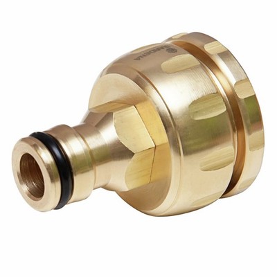 GARDENA 13mm Brass Universal Tap Nut Adaptor Car Wiring Adapter