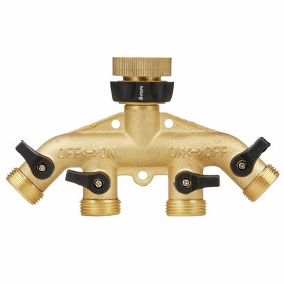 Pope 4 Way Brass Tap Adaptor Outlet Car Wiring Adapter