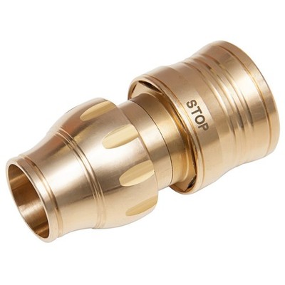 GARDENA 13mm Brass Water Stop Hose Connector Car Wiring Adapter Replacement Hose