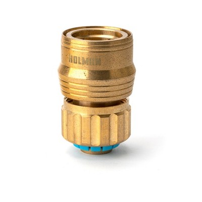 Holman 18mm Brass Grip N Lock Hose Connector Car Wiring Adapter Replacement Hose