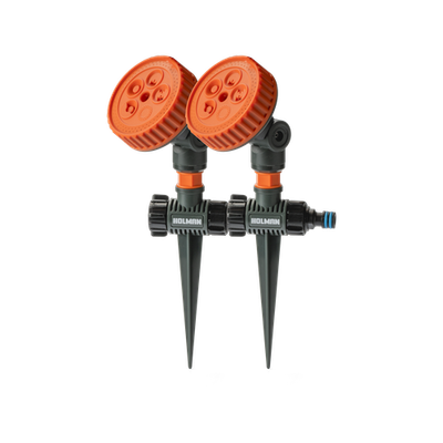 Holman 5 Function Sprinkler On Spike - Twin Pack