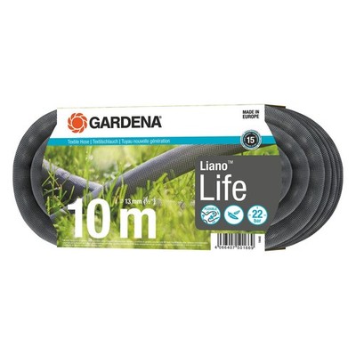 GARDENA 13mm x 10m Textile Hose Liano Life Replacement Hose Auto Part