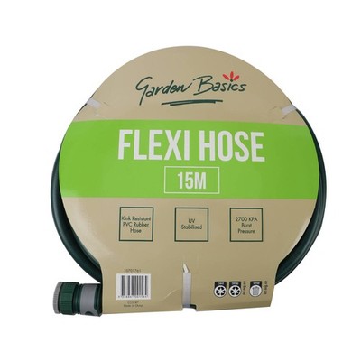 Garden Basics 12mm x 15m Flexi Garden Hose Replacement Hose Auto Part