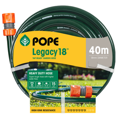 Pope Legacy18 Garden Hose TR 18mm x 40m Replacement Hose Auto Part