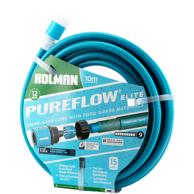 Holman 12mm × 10m PUREFLOW ELITE Drinking Water Safe Hose Replacement Hose