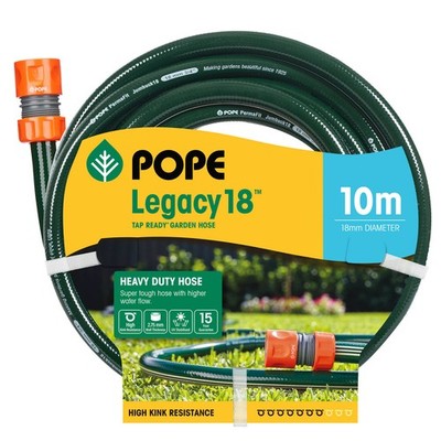 Pope Legacy18 Garden Hose TR 18mm x 10m Replacement Hose Auto Part