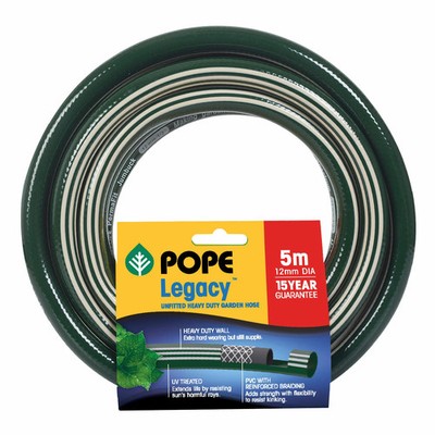 Pope 12mm x 5m Legacy Unfitted Garden Hose Replacement Hose Auto Part