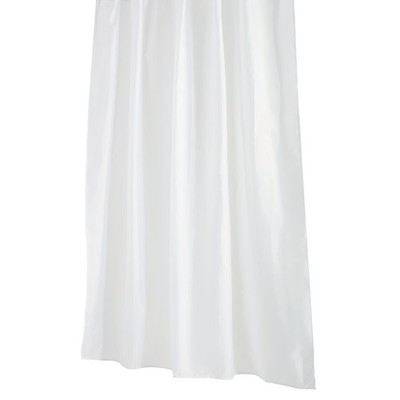 Barelli 180 x 210cm White Polyester Shower Curtain