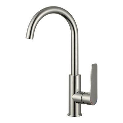 evekare 35mm Brushed Nickel Extended Lever Sink Mixer