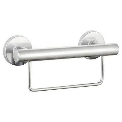 evekare 300mm Stainless Steel Towel Rail With Grab Rail