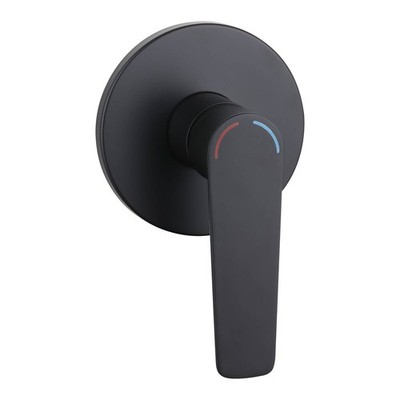 evekare 35mm Matte Black Extended Lever Shower Mixer