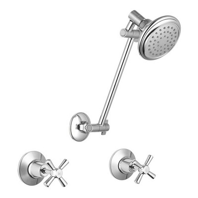 Mondella Cadenza Chrome 1/2 Turn All Directional Shower Set - Chrome(1)2 colours