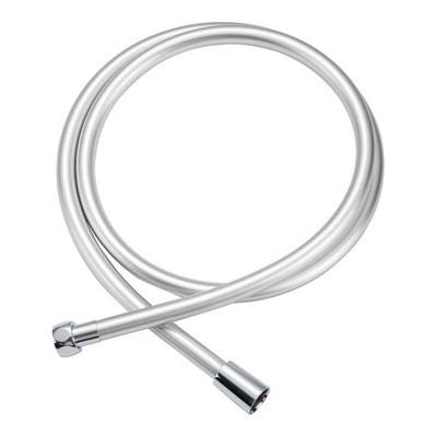 Mondella 1500mm Grey PVC Shower Hose Connection - Chrome Replacement Hose