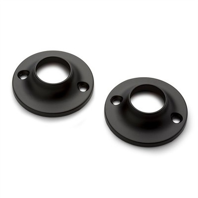 Sandleford 19mm Black Fitting Rod Round Flange - 2 pieces