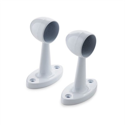 Sandleford 25mm White Pillar Ends - 2 pieces