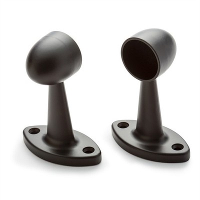 Sandleford 25mm Black Rod Fitting Pillar End - 2 pieces