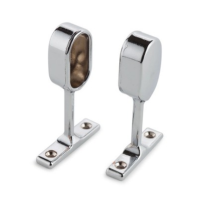 Sandleford 15mm Chrome Oval Pillar End - 2 pieces