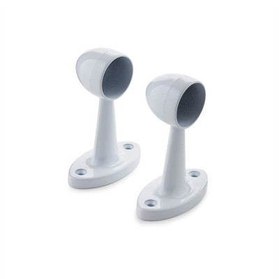 Sandleford 19mm White Pillar End - 2 pieces
