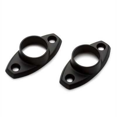Sandleford 19mm Black Fitting Rod Oval Flange 2 pcs