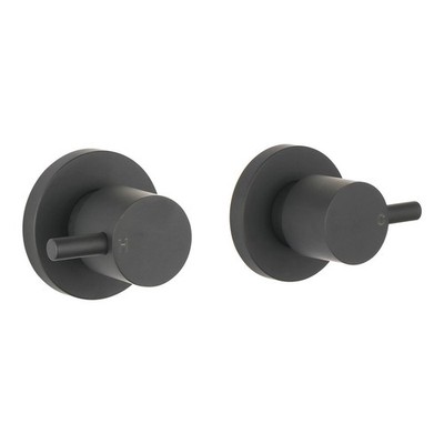 Mondella Black Matte Resonance 1/4 Turn Pin Lever Wall Top Assembly