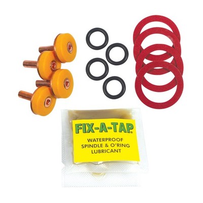 FIX-A-TAP 13mm 1/2" Soft Turn Tap Valve Repair Kit - 4 pieces