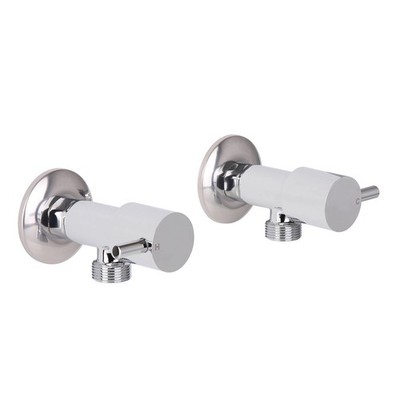 Mondella Chrome 1/4 Resonance Turn Pin Lever Washing Machine Set