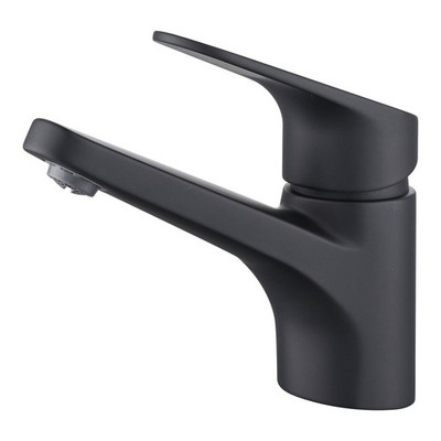 Mondella Cadenza 35mm Matte Black Lever Handle Basin Mixer