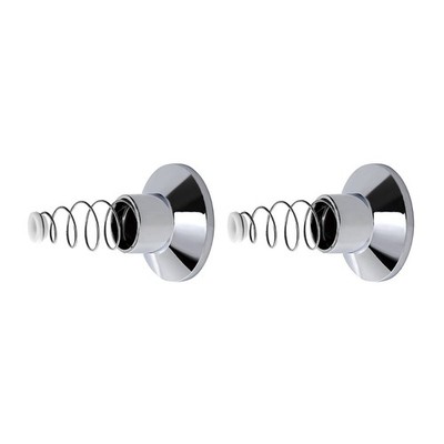 Shaw & Mason Chrome Plastic Wall Flange - Pair