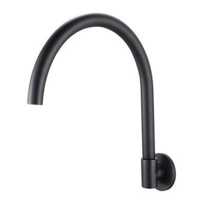 Shaw & Mason 250mm Black Matte Swivel Wall Mounted Spout