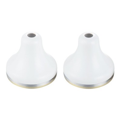 Shaw & Mason White Brass Wall Flange - 2 pieces