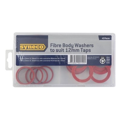 Syneco 12mm 40 Piece Fibre Washer Set Workshop Tool