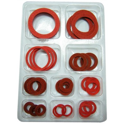 Kinetic Assorted Sizes Fibre Body Washers - 30 pieces Workshop Tool