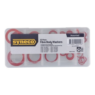 Syneco Assorted Fibre Body Washers - 50 pieces Workshop Tool