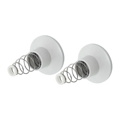 Shaw & Mason White Plastic Wall Flange - Pair Workshop Tool