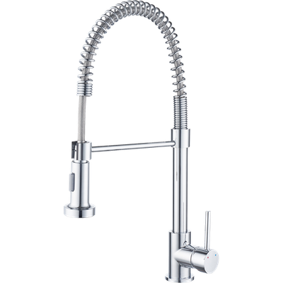 Estilo 35mm Chrome Coil Dual Function Tall Pull Down Sink Mixer Workshop Tool