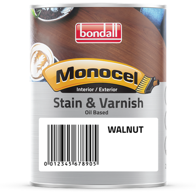 Bondall 250ml Walnut Monocel Stain And Varnish - 250ml