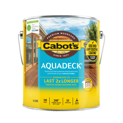 Cabot's 4L Merbau Aquadeck Exterior Decking Oil