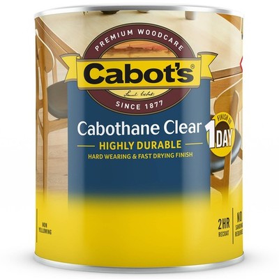 Cabot's 250ml Matt Water Based Cabothane Clear Polyurethane Workshop Tool